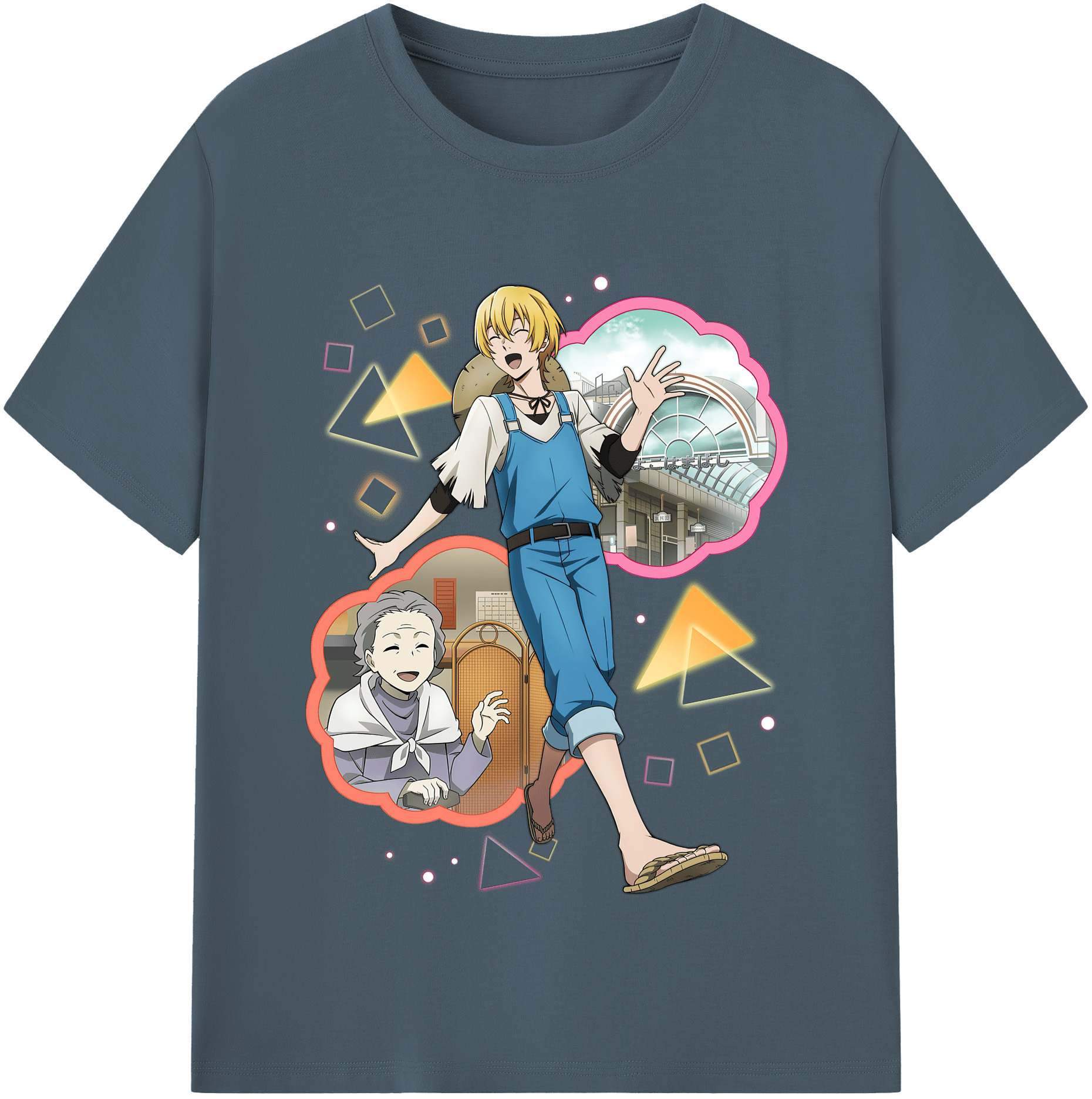 （画像用） 文豪ストレイドッグス Bungo Stray Dogs 綿100％半袖Tシャツ（フロントプリント）